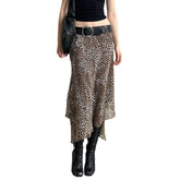 Pleated Floral High-Waist Midi Skirt