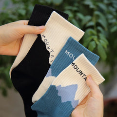 Asymmetrical Street Style Crew Socks