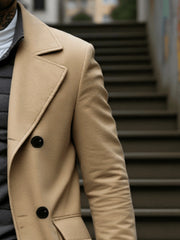 Refined Double Breasted Wool Coat