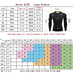 Men Bodybuilding Sports T-Shirt Quick Dry Running Shirt Long Sleeve Compression Top Gym T Shirt Men Fitness Tight Rashgad