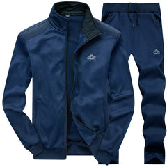 Tracksuits Men Polyester Sweatshirt Sporting Fleece 2026 Gyms Spring Jacket + Pants Casual Men's Track Suit Sportswear Fitness