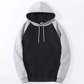 Color-Block Oversized Fleece Hoodie