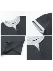 Color Contrast Patchwork Sport Tee