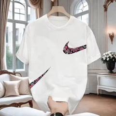 2026 new Summer Best-selling men's and women's short-sleeved T-shirts with printed designs, stylish, casual and loose-fitting