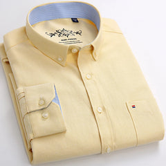 Slim Striped Office Shirt Men