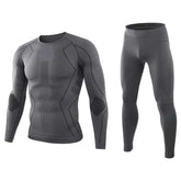 Men Sport Thermal Underwear Suits Outdoor Cycling Compression Sportswear Quick Dry Breathable Clothes Fitness Running Tracksuits
