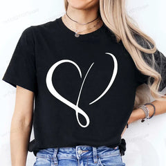 Red Heart Graphic Casual Tee