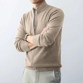 Slim Zip Knit Cardigan