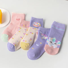 Unicorn Cartoon Kids Sock Set