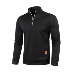 Modern Half Zip Knit Sweatshirt
