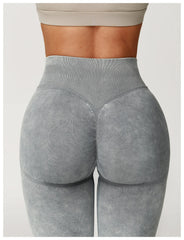 Solid Color Women Yoga Pants High Waist Stretch Gym Leggings Fitness Running Trousers