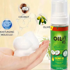 Curly Hair Mousse(100ml) For Wigs Strong Hold Olive Oil Hair Styling Mousse Anti-Frizz Hair Foam Mousse For Styling Hair Women