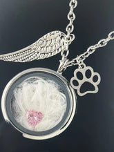 Pet Souvenirs Can Hold Cat or Dog Hair Necklaces, Pendants, Alloy Glass Photo Frames, Pendants, and Pet Accessories