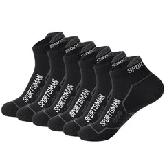 Men’s Cotton Mesh Ankle Sports Socks – 6 Pairs