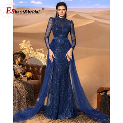 TITLE: Starlight Sequined Evening Gown Dress