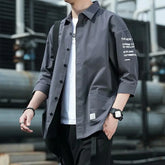 Harajuku Gothic Casual Shirt Men