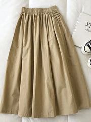 TITLE: Chic High Waist Pleated Skirt