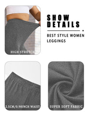 Women's Low Rise Workout Leggings - Super Soft High Elastic Tights for Yoga Running Training Daily Life