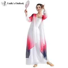 Classical Gradient Chiffon Dance Dress