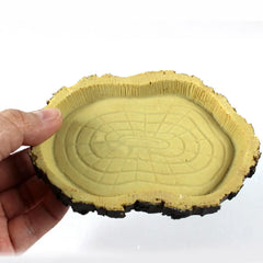 Pet Reptile Feeder Bowl Basin Resin Non-Toxic Food Water Pot Turtles Tortoise Scorpion Lizards Crabs for Pets Feeding Tray