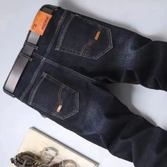 Classic Stretch Straight Denim Jeans
