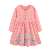 Butterfly Polka Princess Girls Dress