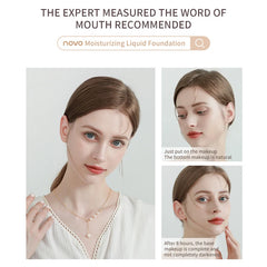 NOVO Moisturizing Lightweight Foundation Make-Up Can Create Natural And Soft Skin With Good Makeup Holding And Blemish Effect,