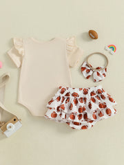 Floral Ruffle Romper Summer Set