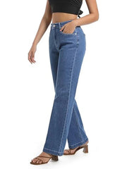 Retro Straight High Waist Jeans