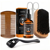 Men's beard care set, beard essence lotion, gently nourishes and strengthens the hair roots, promotes beard growth