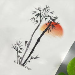 Chinese Print Cotton Summer Tee