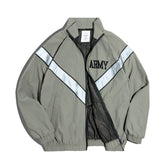 Reflective Hooded Bomber Jacket