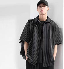 Classic Striped Summer Shirt Men