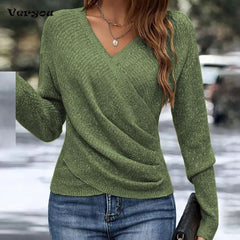 Women’s Slim V-Neck Knit Sweater