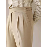 Elegant High Waist Suit Trousers