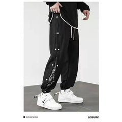 Korean Streetwear Joggers Men's Autumn Sports Casual Trousers Summer Trousers Breathable Casual Pants
