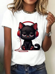 Minimal Graphic Casual Summer Tee