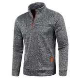 Modern Half Zip Knit Sweatshirt