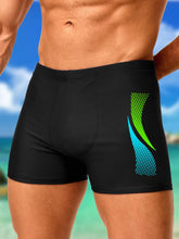 Fashion Print Boxer Swim Trunks