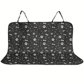 1pc Black Waterproof Pet Car Seat Cover Cushion Rear Seat Protection Pad for Dogs And Cats Safe Travel Accessories