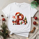 Festive Alphabet Holiday Casual Tee