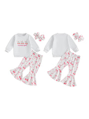 Cherry Bow Toddler Outfit Set