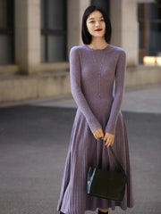Merino Knit A-Line Dress