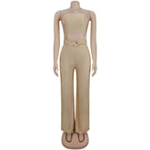 CEKPINL Hollow Out Modal Jumpsuit