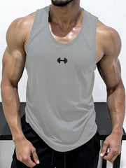 Men's Quick Dry Gym Tank Top Sleeveless Breathable Workout Shirt Fitness Muscle Tee for Training Running Summer
