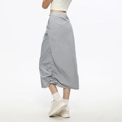 OhSunny Anti-UV Cargo Long Skirt with Adjustable Hem