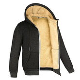 Winter Fleece Hooded Zip Jacket