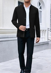 Men’s Lightweight Stand-Collar Casual Blazer