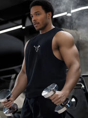 Gym Bodybuilding Workout Muscle Tank Top Summer Cool Quick-Dry Breathable Sleeveless T-Shirts Men Fitness Running Sport Singlets