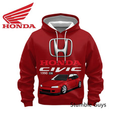Racing Style Long Sleeve Hoodie